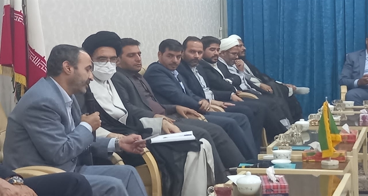 دیدار رئیس و معاونین دادگستری شهرستان کاشان با حجت‌الاسلام والمسلمین سید سعید حسینی 