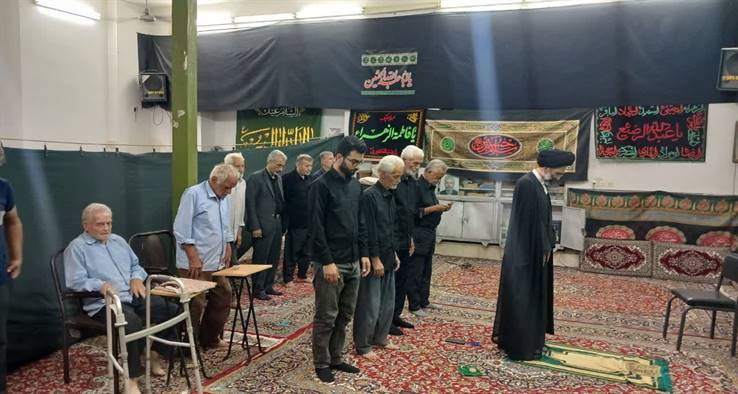 اقامه نماز جماعت مغرب و عشاء   و سخنرانی در جمع نمازگزاران مسجد جامع،  بارونق