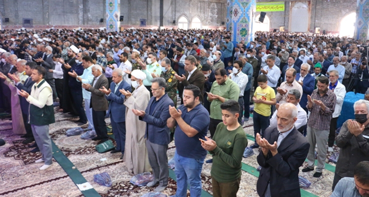 برپایی نماز عید سعید فطر در کاشان - مصلای حضرت بقیة الله الاعظم (عج) کاشان
