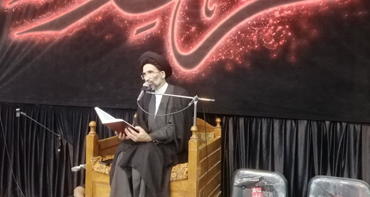 مراسم سوگواری و سینه زنی در مسجد شامخی